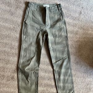 Olive Green Size 0 Alex Mill Neil Herringbone Pants